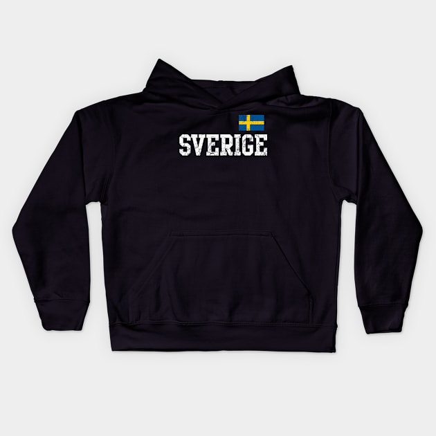 Sverige Flag Sweden Swedish Family Heritage Kids Hoodie by E